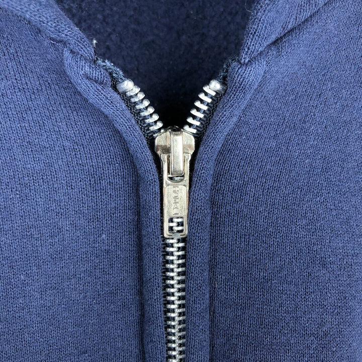 Russell Dri-POWER Sweat Full-Zip Hoodie, Men's Size L polyester navy blue type Vintage Second Hand