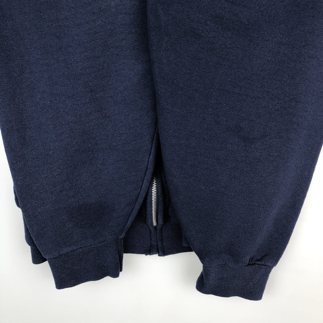 Russell Dri-POWER Sweat Full-Zip Hoodie, Men's Size L polyester navy blue type Vintage Second Hand