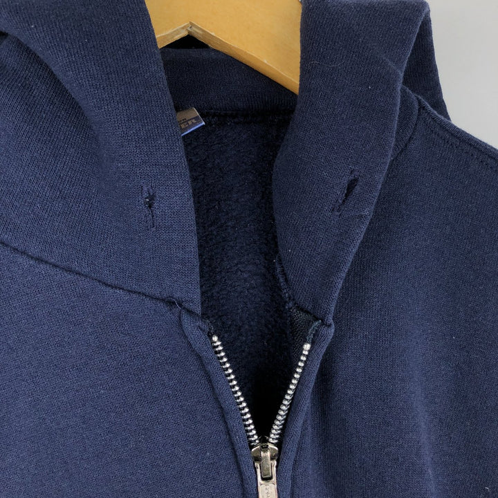 Russell Dri-POWER Sweat Full-Zip Hoodie, Men's Size L polyester navy blue type Vintage Second Hand