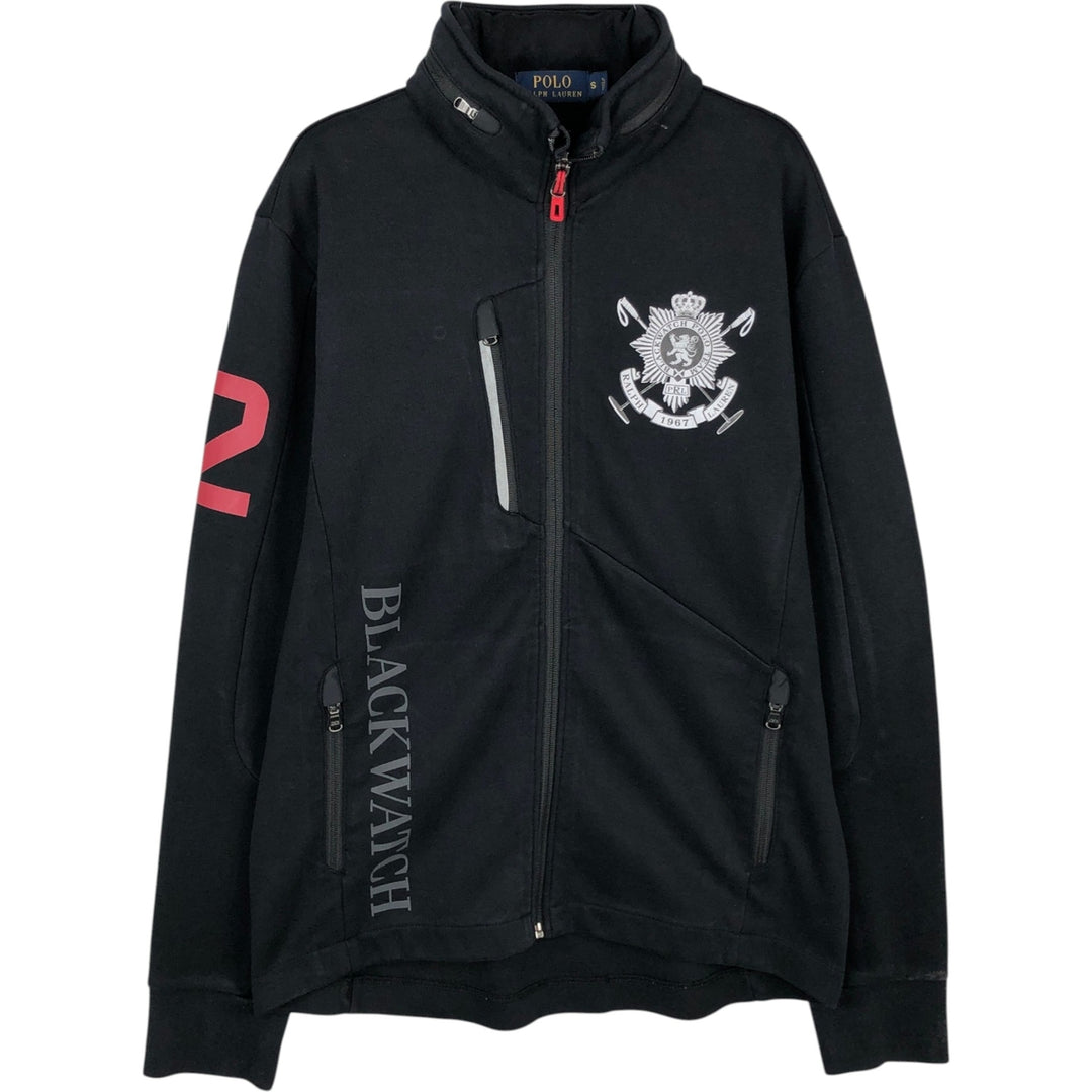 Ralph Lauren POLO RALPH LAUREN full-zip sweatshirt, men's size S cotton black type Vintage Second Hand