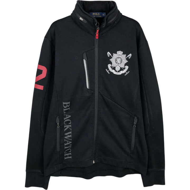 Ralph Lauren POLO RALPH LAUREN full-zip sweatshirt, men's size S cotton black type Vintage Second Hand