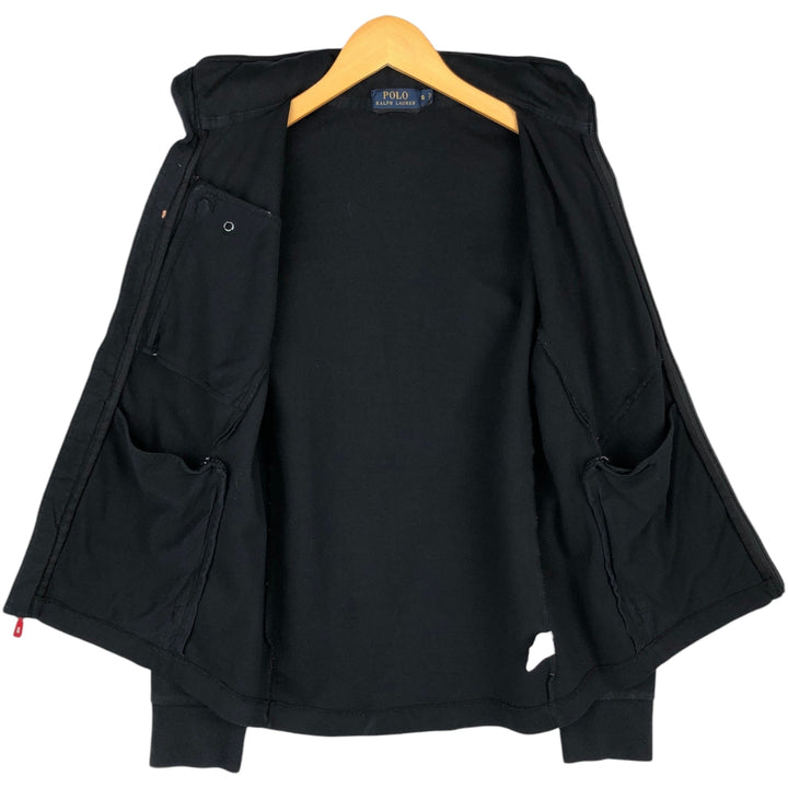 Ralph Lauren POLO RALPH LAUREN full-zip sweatshirt, men's size S cotton black type Vintage Second Hand