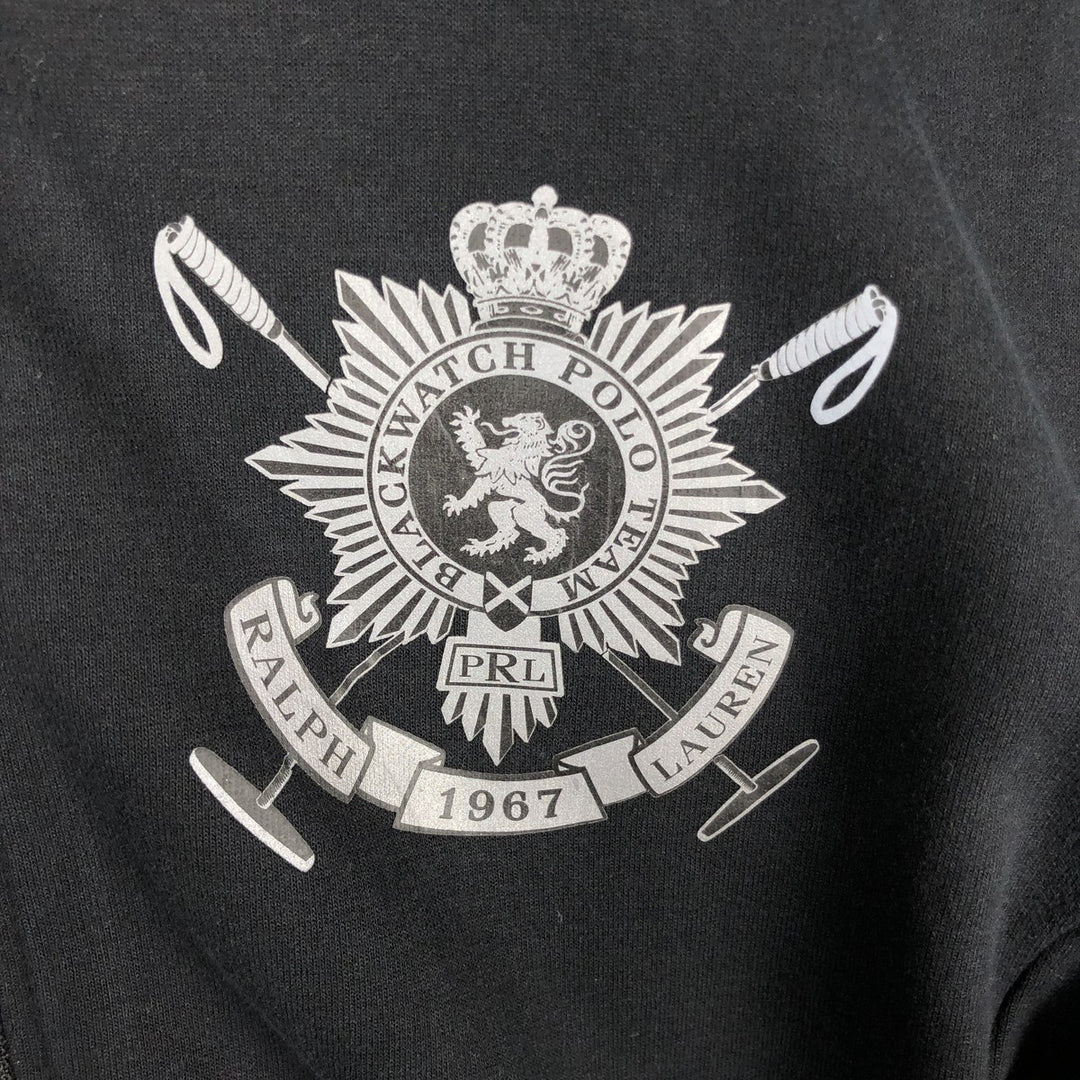 Ralph Lauren POLO RALPH LAUREN full-zip sweatshirt, men's size S cotton black type Vintage Second Hand