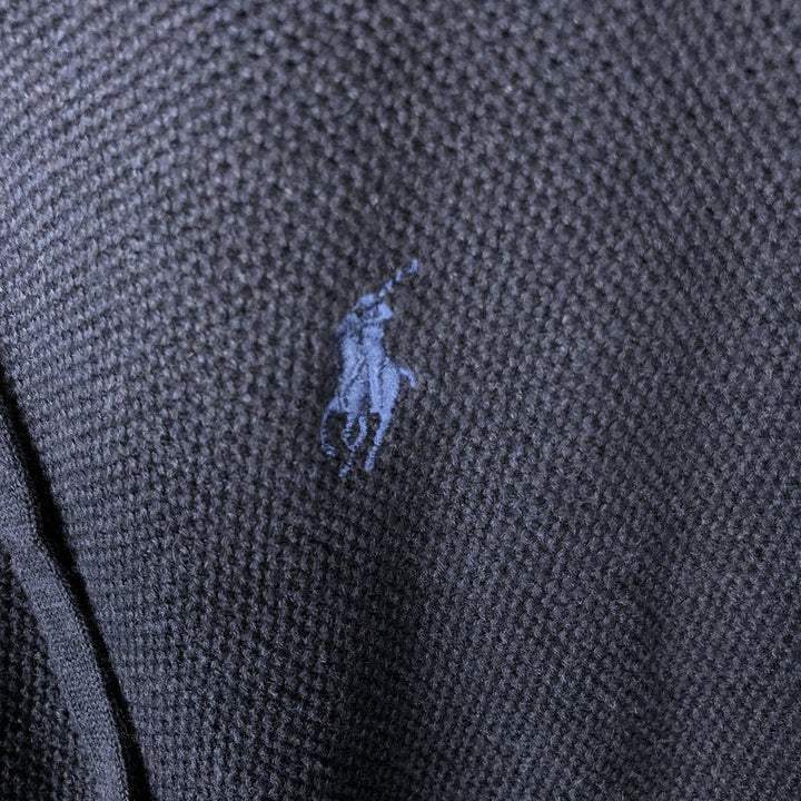 Ralph Lauren POLO RALPH LAUREN Sweat Full Zip Hoodie Men's XXL Pima Cotton navy blue type Vintage Second Hand