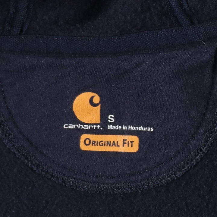 Carhartt ORIGINAL FIT Advertising Full-Zip Sweatshirt Hoodie, Men's Size S (approx.) cotton navy blue type Vintage Second Hand