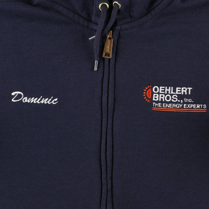 Carhartt ORIGINAL FIT Advertising Full-Zip Sweatshirt Hoodie, Men's Size S (approx.) cotton navy blue type Vintage Second Hand
