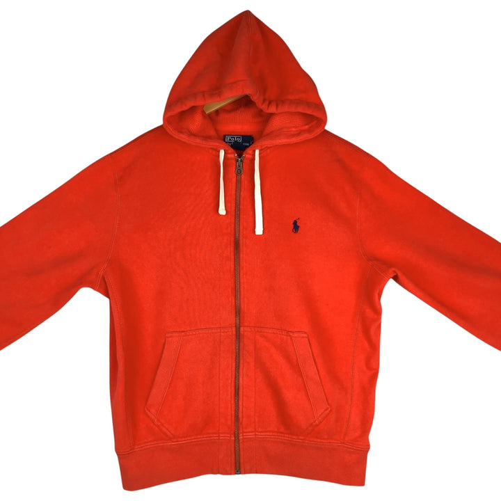 Ralph Lauren POLO by Ralph Lauren Sweat Full Zip Hoodie Men's L size cotton orange type Vintage Second Hand