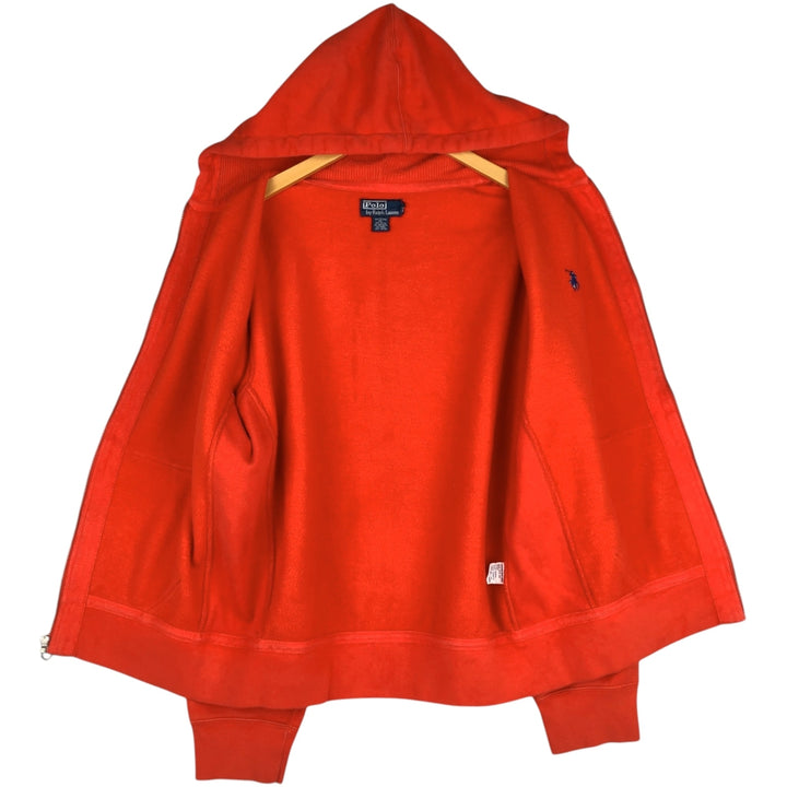 Ralph Lauren POLO by Ralph Lauren Sweat Full Zip Hoodie Men's L size cotton orange type Vintage Second Hand
