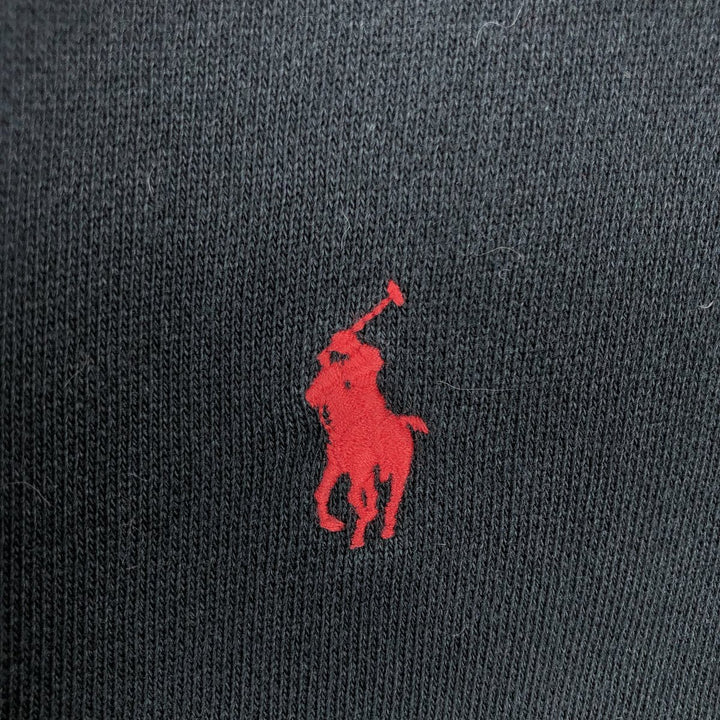 Ralph Lauren POLO RALPH LAUREN Sweatshirt Full-Zip Hoodie, Women's Size XXL (approx.) cotton black type Vintage Second Hand