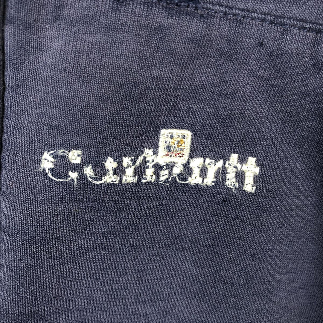 Carhartt Sweat Full Zip Hoodie Men's XXL unclear navy blue type Vintage Second Hand