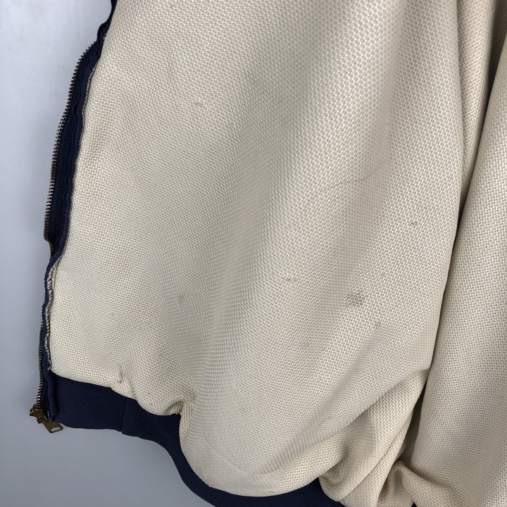 Carhartt Sweat Full Zip Hoodie Men's XXL cotton navy blue type Vintage Second Hand