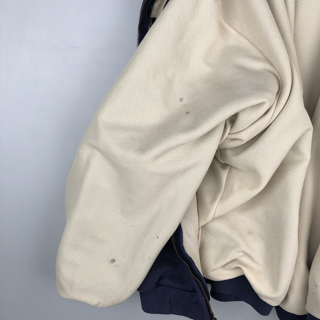 Carhartt Sweat Full Zip Hoodie Men's XXL cotton navy blue type Vintage Second Hand