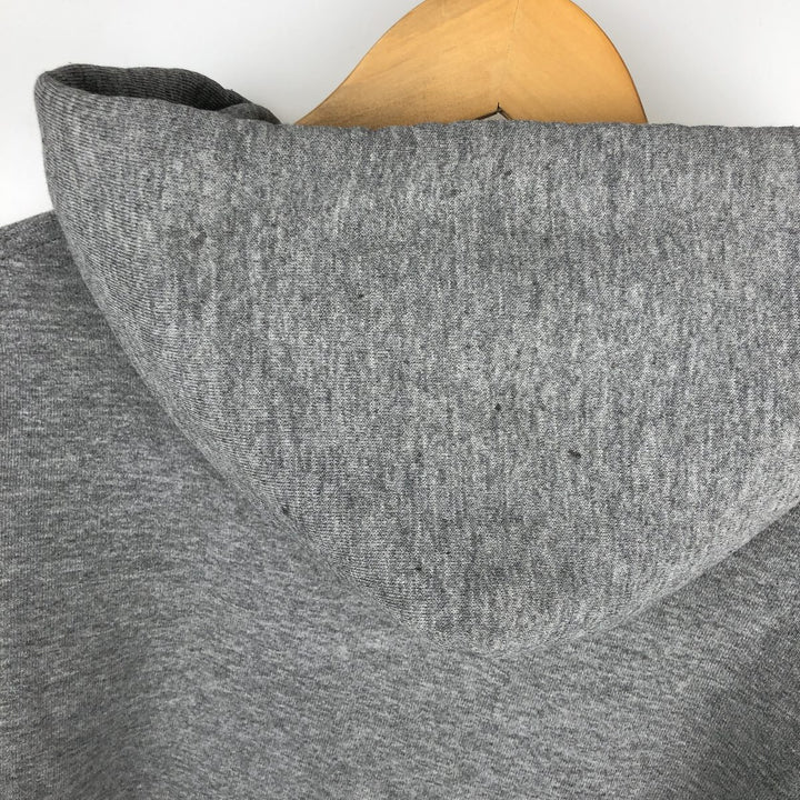 90'S Russell Full-Zip Sweatshirt Hoodie, Made in USA, Men's Size M (Equivalent), Vintage polyester gray type Vintage Second Hand