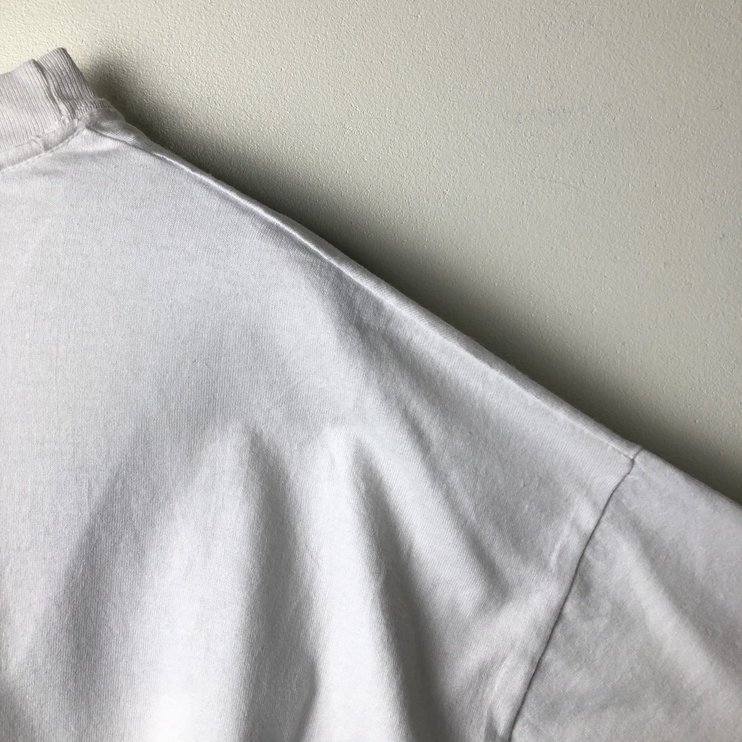 00'S Hanes HEAVYWEIGHT 50 cotton white type Vintage Second Hand
