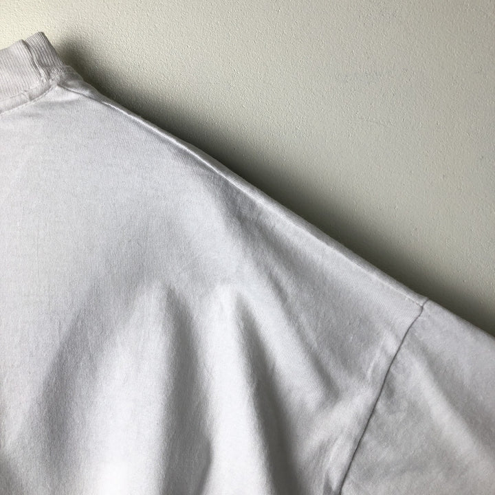 00'S Hanes HEAVYWEIGHT 50 cotton white type Vintage Second Hand