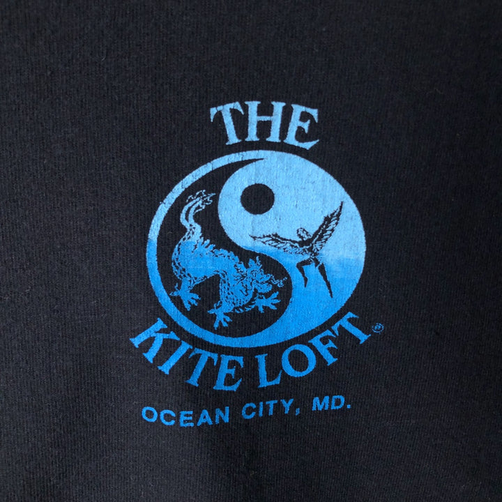 90'S Anvil Printed T-shirt Made in USA Men's XL Vintage cotton black type Vintage Second Hand