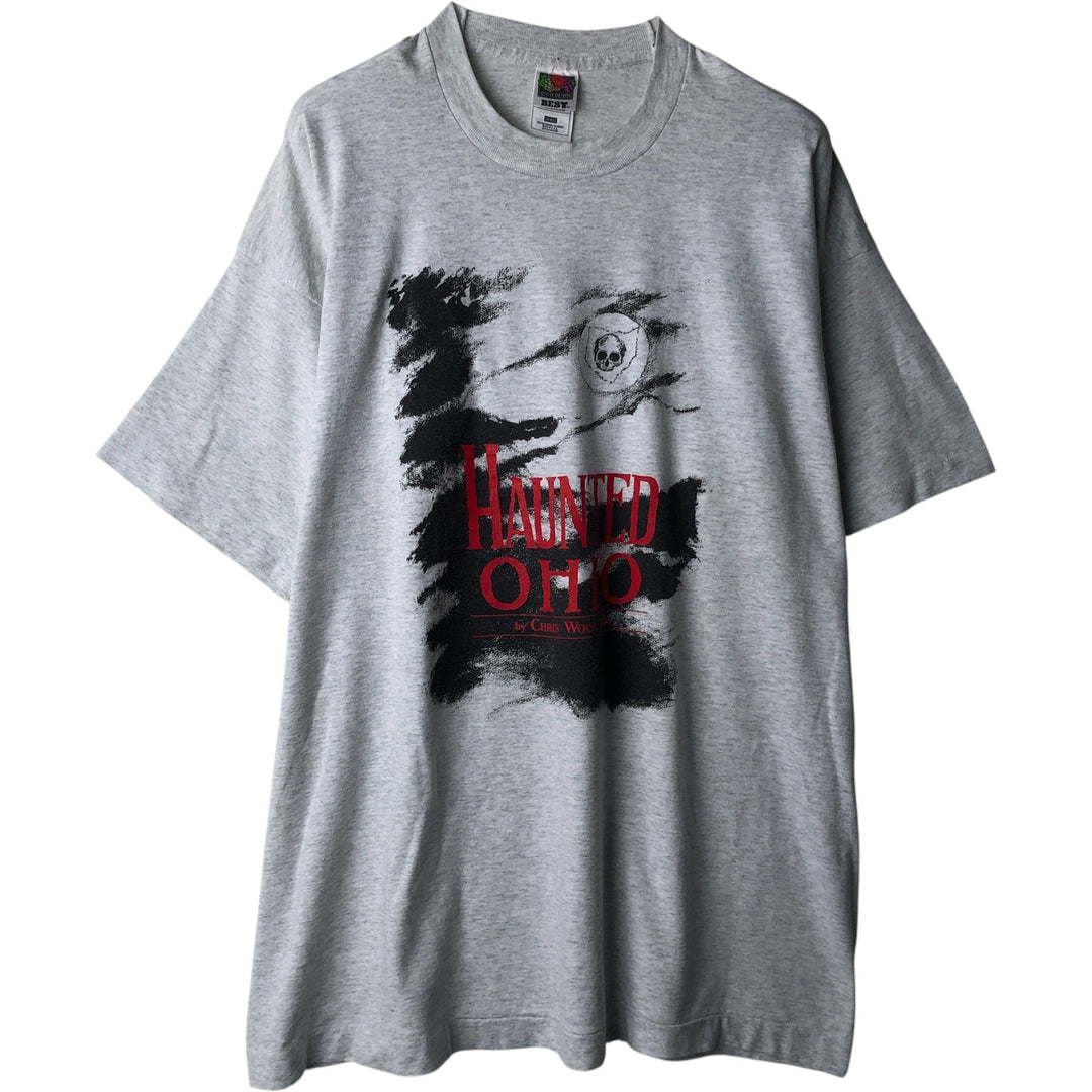 90'S Vintage Fruit of the Loom Vest Print T-Shirt, Men's XXL cotton gray type Vintage Second Hand