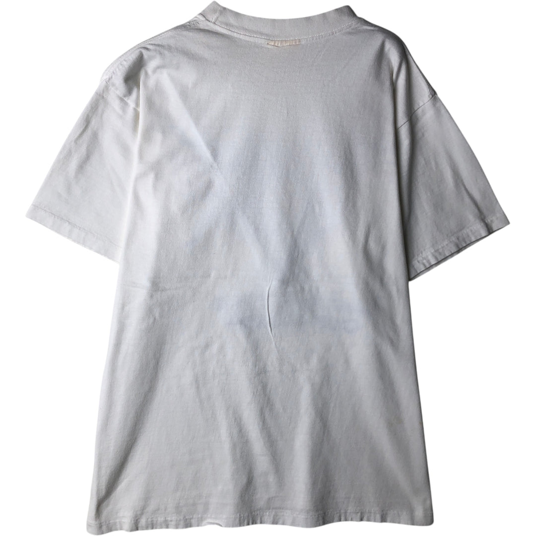 Vintage 90'S Lake Street Art T-shirt, Made in USA, Men's Size L cotton white type Vintage Second Hand