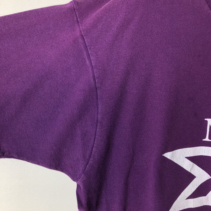 90'S Fruit of the Loom printed T-shirt, made in the USA, men's XL size, vintage cotton purple type Vintage Second Hand