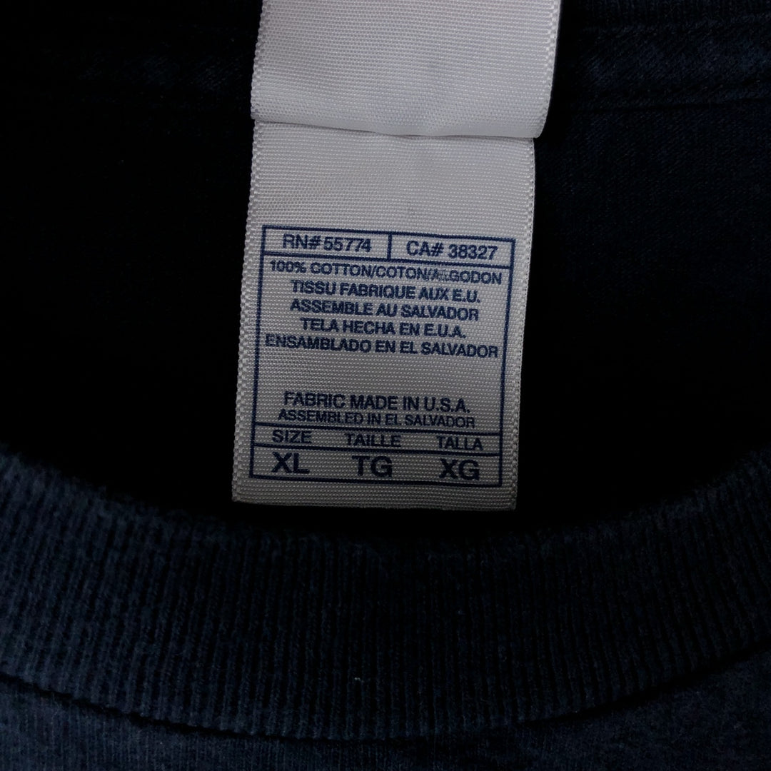 2000'S ALSTYLE Message Print T-Shirt Men's XL cotton navy blue type Vintage Second Hand