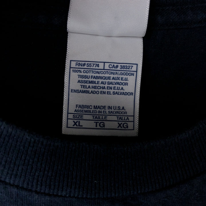 2000'S ALSTYLE Message Print T-Shirt Men's XL cotton navy blue type Vintage Second Hand