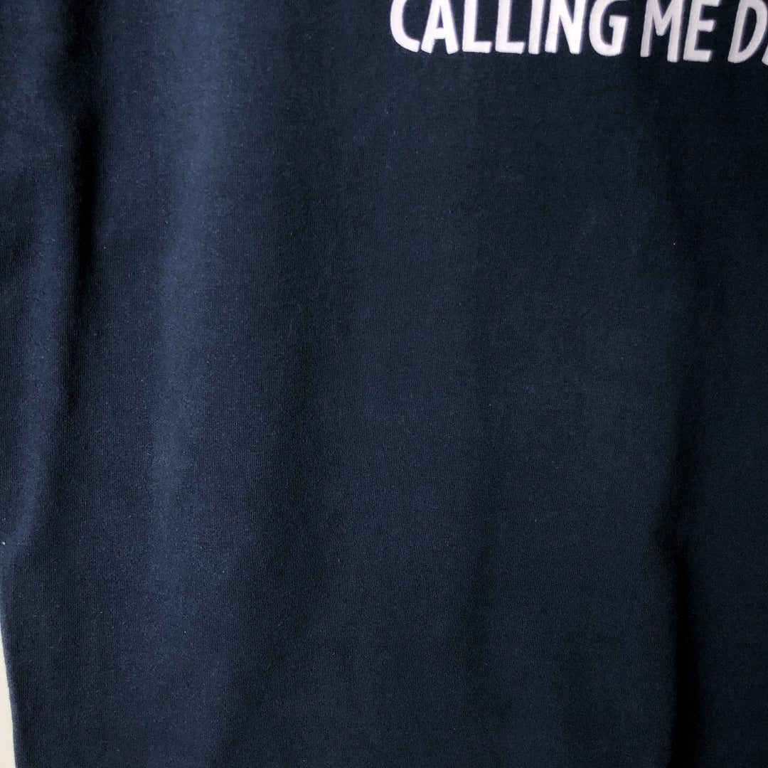 2000'S ALSTYLE Message Print T-Shirt Men's XL cotton navy blue type Vintage Second Hand