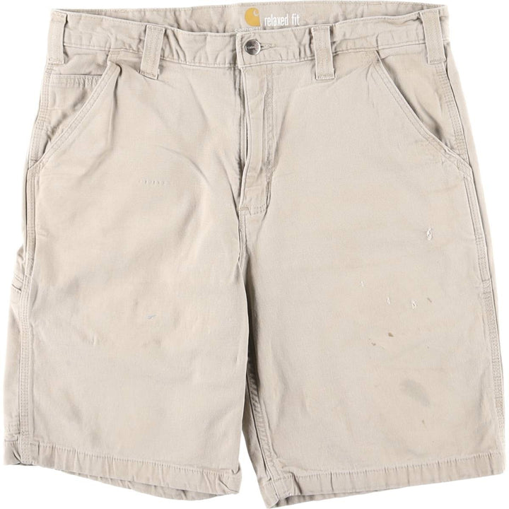 Dickies Relaxed Fit Duck Canvas Work Shorts (Men's W36 equivalent) unclear Beige type Vintage Second Hand