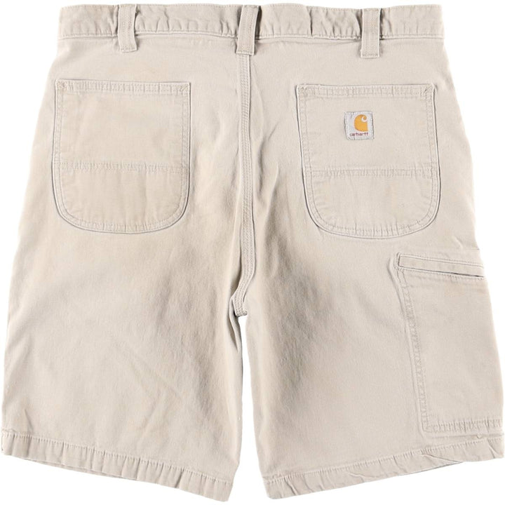 Dickies Relaxed Fit Duck Canvas Work Shorts (Men's W36 equivalent) unclear Beige type Vintage Second Hand