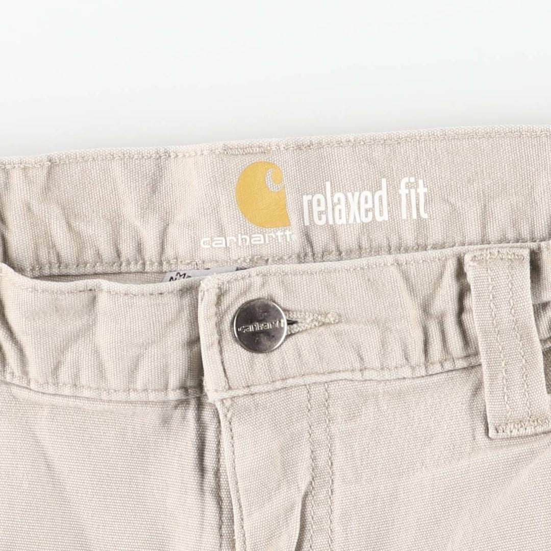 Dickies Relaxed Fit Duck Canvas Work Shorts (Men's W36 equivalent) unclear Beige type Vintage Second Hand
