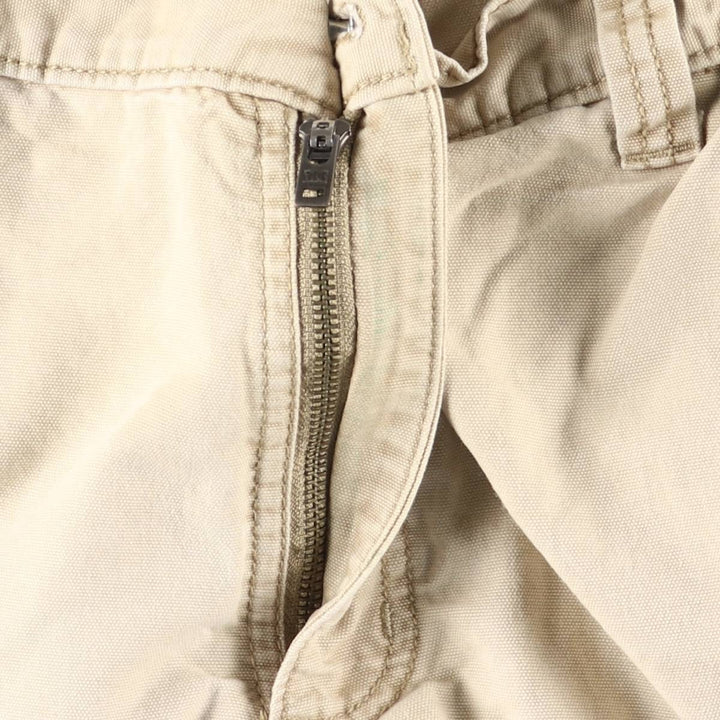 Carhartt Relaxed Fit Duck Cargo Shorts, Men's, W37 cotton Beige type Vintage Second Hand