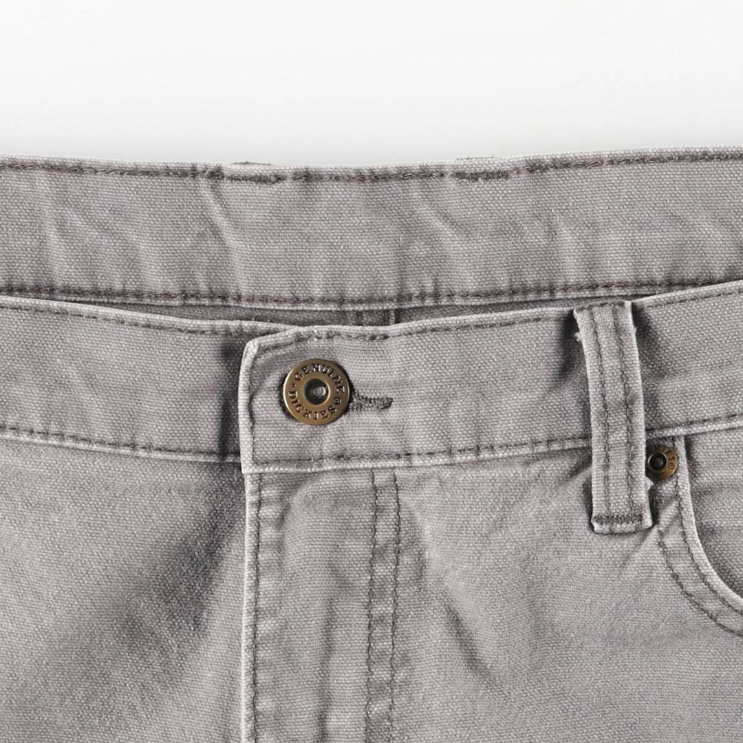 Dickies Duck Fabric Work Shorts, Half Pants, Men's, W37 cotton gray type Vintage Second Hand