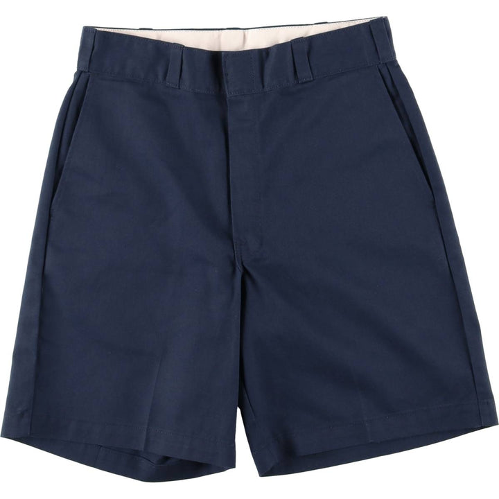 Dickies work shorts, men's size W29 (approx.) polyester navy blue type Vintage Second Hand