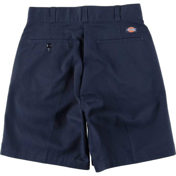 Dickies work shorts, men's size W29 (approx.) polyester navy blue type Vintage Second Hand