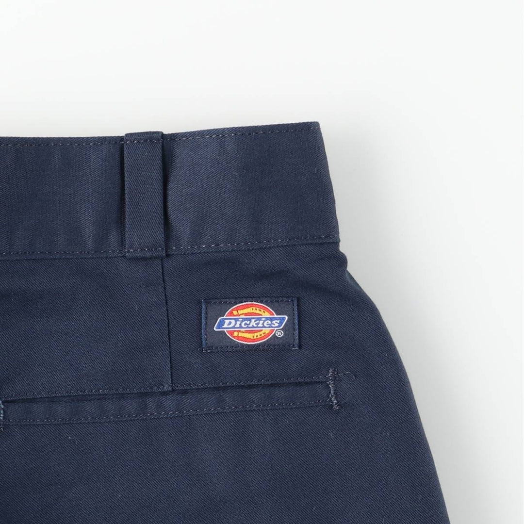Dickies work shorts, men's size W29 (approx.) polyester navy blue type Vintage Second Hand