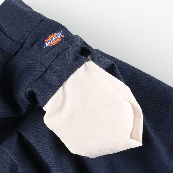 Dickies work shorts, men's size W29 (approx.) polyester navy blue type Vintage Second Hand