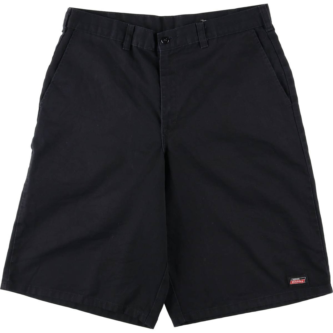 Dickies Work Shorts, Half Pants, Men's, W34 equivalent polyester black type Vintage Second Hand