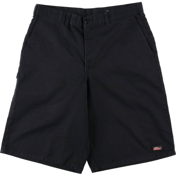 Dickies Work Shorts, Half Pants, Men's, W34 equivalent polyester black type Vintage Second Hand