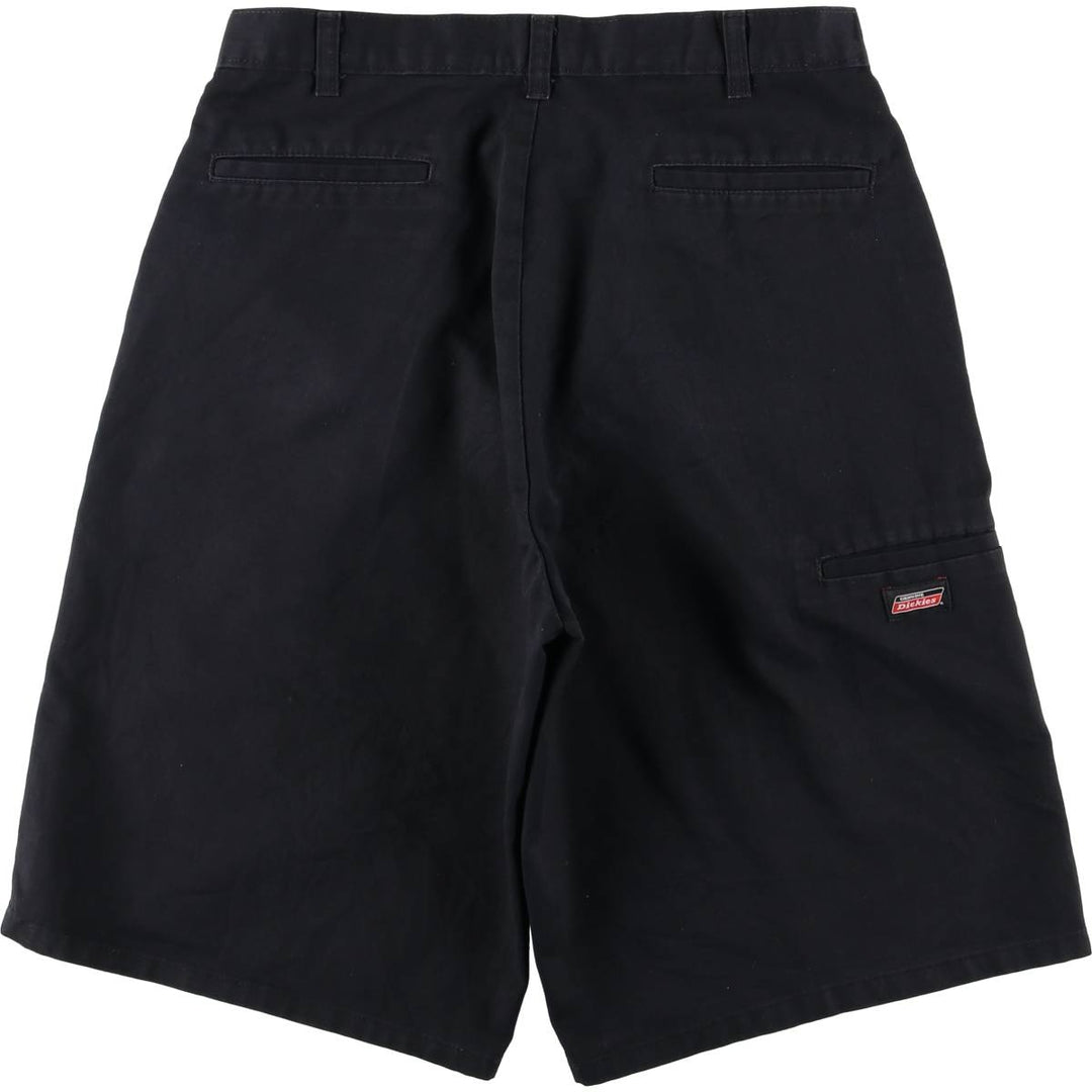 Dickies Work Shorts, Half Pants, Men's, W34 equivalent polyester black type Vintage Second Hand