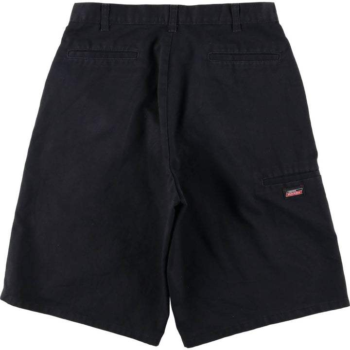 Dickies Work Shorts, Half Pants, Men's, W34 equivalent polyester black type Vintage Second Hand