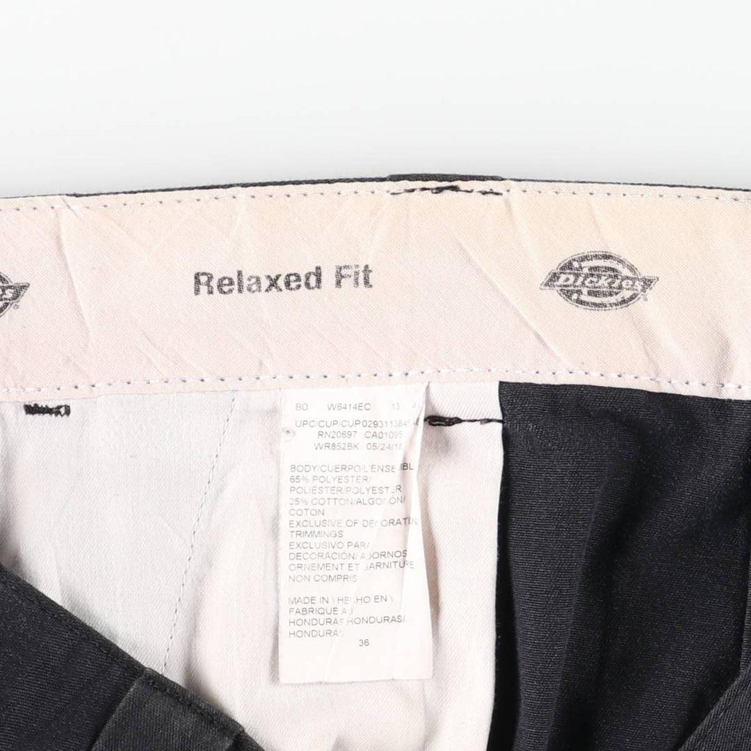 Dickies Relaxed Fit Work Shorts, Half Pants, Men's, W37 equivalent polyester black type Vintage Second Hand