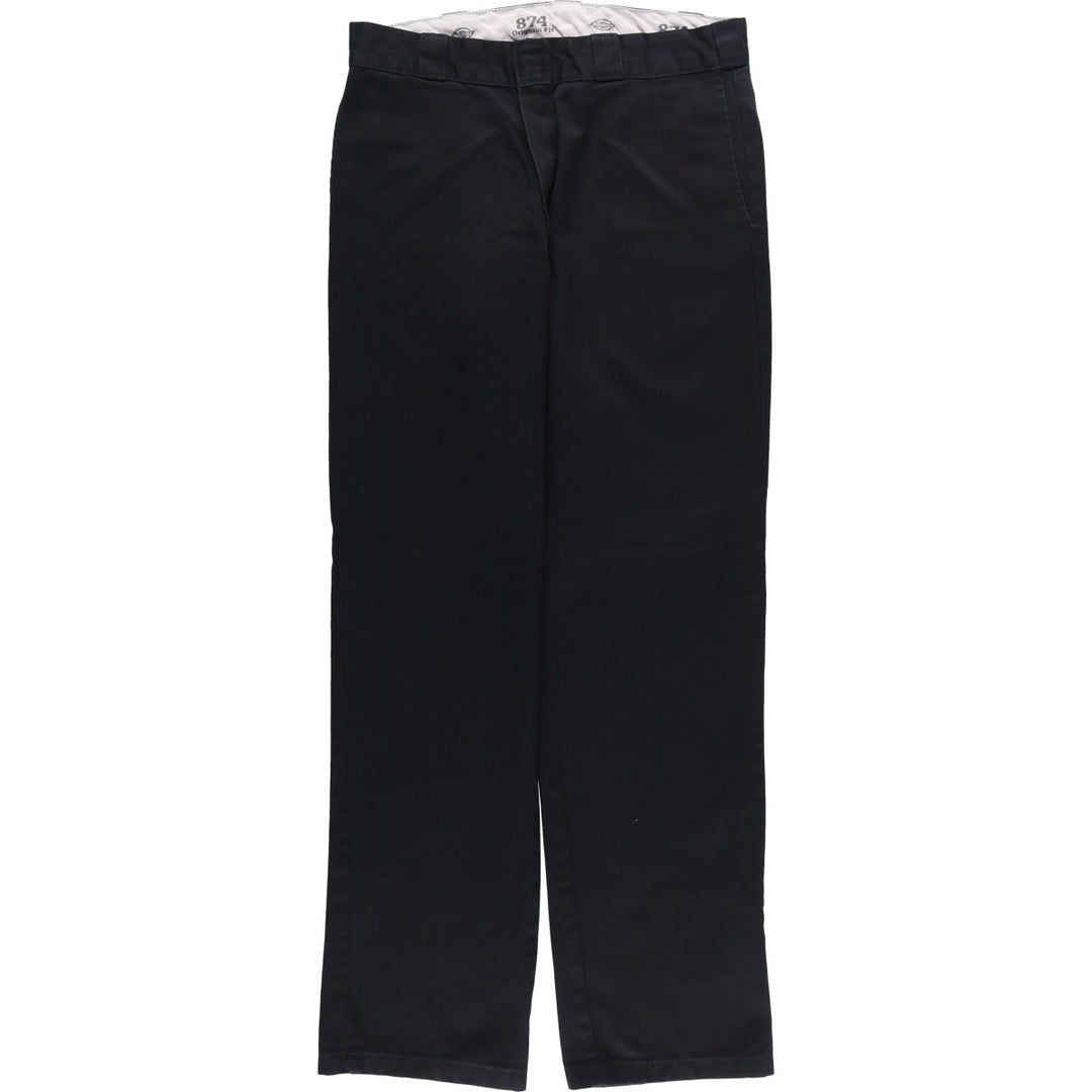 Dickies 874 Original Fit Work Pants, Men's, Size W33 polyester black type Vintage Second Hand