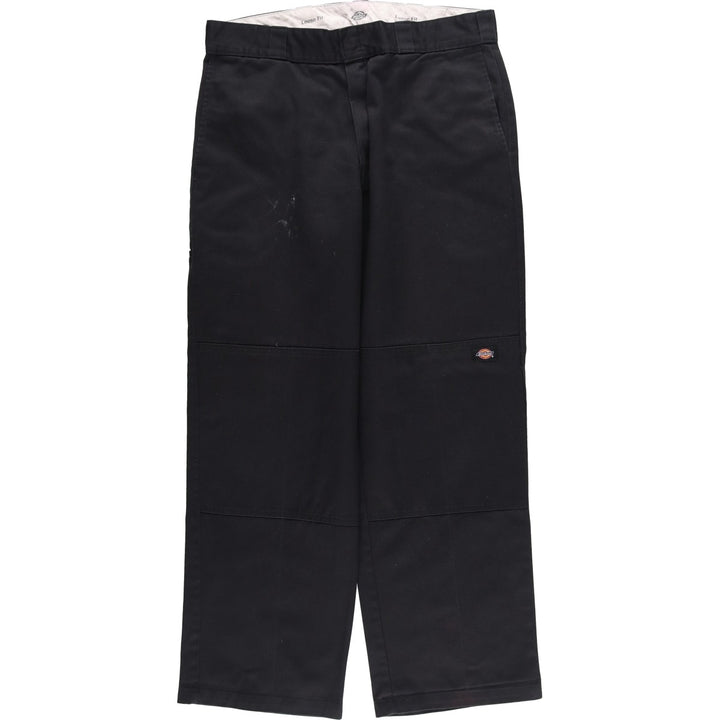 Dickies Loose Fit Work Pants, Men's, Size 36 polyester black type Vintage Second Hand