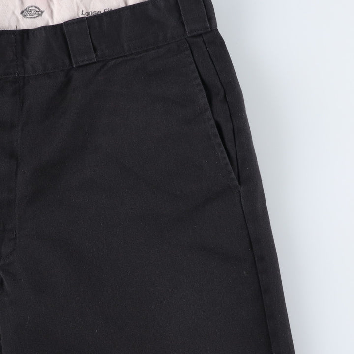 Dickies Loose Fit Work Pants, Men's, Size 36 polyester black type Vintage Second Hand
