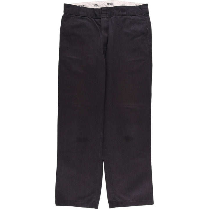 Dickies 874 Original Fit Work Pants, Men's, Size W35 polyester black type Vintage Second Hand