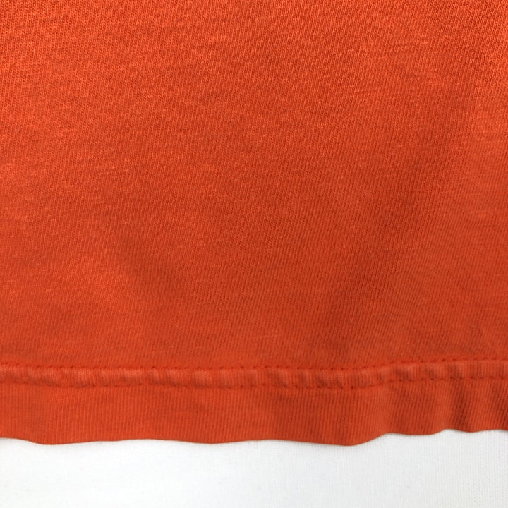 00'S Harley-Davidson Motorcycle Bike T-shirt Made in USA Men's XXL cotton orange type Vintage Second Hand
