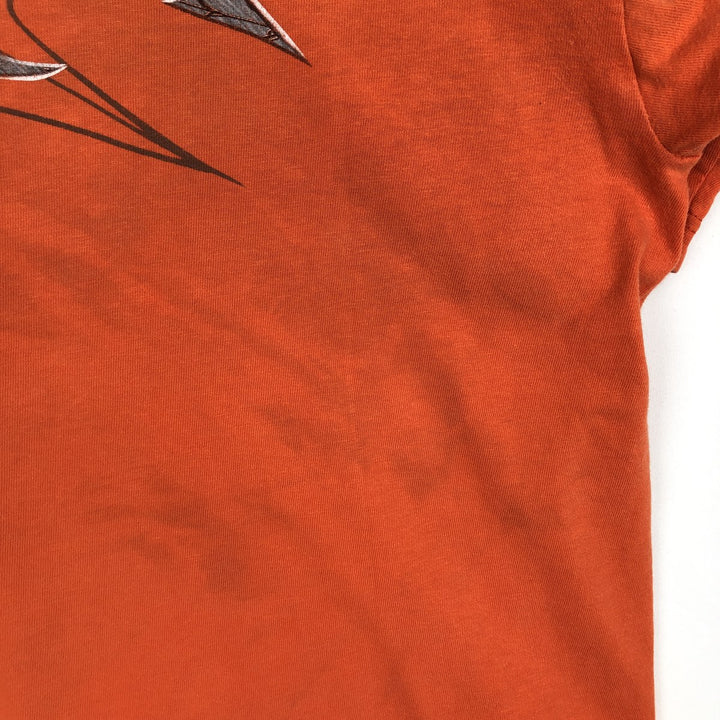 00'S Harley-Davidson Motorcycle Bike T-shirt Made in USA Men's XXL cotton orange type Vintage Second Hand