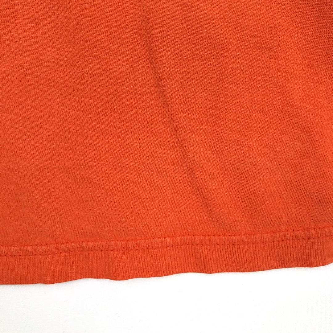 00'S Harley-Davidson Motorcycle Bike T-shirt Made in USA Men's XXL cotton orange type Vintage Second Hand