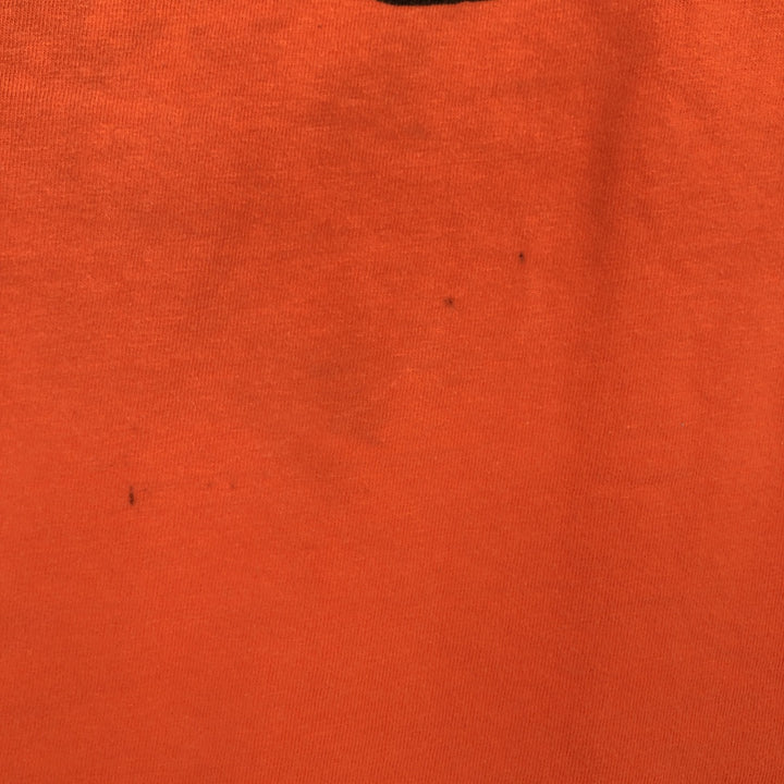 00'S Harley-Davidson Motorcycle Bike T-shirt Made in USA Men's XXL cotton orange type Vintage Second Hand