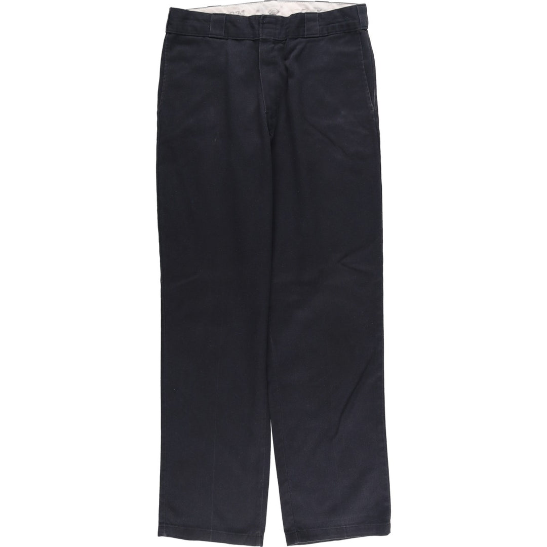 Dickies 874 FLEX ORIGINAL FIT Work Pants, Men's, Size 34 (approx.) polyester black type Vintage Second Hand