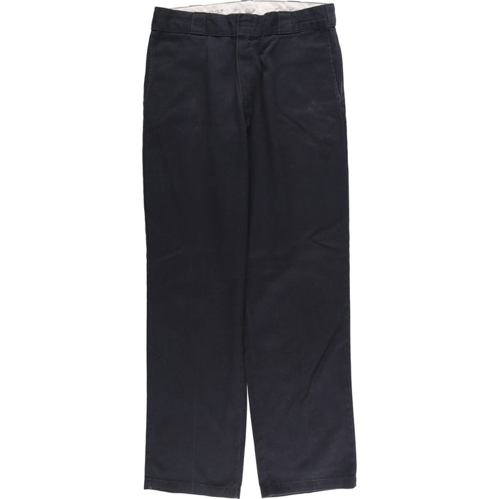 Dickies 874 FLEX ORIGINAL FIT Work Pants, Men's, Size 34 (approx.) polyester black type Vintage Second Hand
